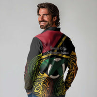 Vanuatu 1980 Long Sleeve Polo Shirt Hapi 45 Yia Indipendens Anivesari