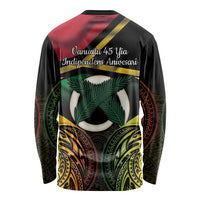 Vanuatu 1980 Long Sleeve Shirt Hapi 46 Yia Indipendens Anivesari LT14 - Polynesian Pride
