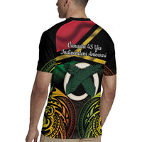 Vanuatu 1980 Rugby Jersey Hapi 45 Yia Indipendens Anivesari