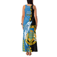 Tuvalu Independence Day Family Matching Tank Maxi Dress and Hawaiian Shirt Manuia te tutokotasi o Tuvaluan Dolphin Tattoo