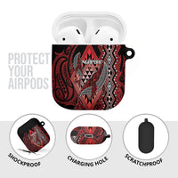 Aotearoa Iwi Ngapuhi AirPods Case NZ Maori Humpback Whale Taniko Motifs
