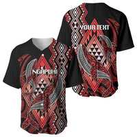 Aotearoa Iwi Ngapuhi Personalised Baseball Jersey NZ Maori Humpback Whale Taniko Motifs