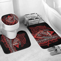 Aotearoa Iwi Ngapuhi Bathroom Set NZ Maori Humpback Whale Taniko Motifs