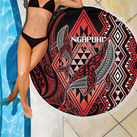 Aotearoa Iwi Ngapuhi Beach Blanket NZ Maori Humpback Whale Taniko Motifs