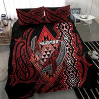 Aotearoa Iwi Ngapuhi Bedding Set NZ Maori Humpback Whale Taniko Motifs