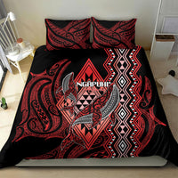Aotearoa Iwi Ngapuhi Bedding Set NZ Maori Humpback Whale Taniko Motifs