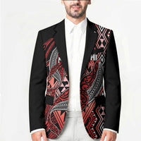 Aotearoa Iwi Ngapuhi Personalised Blazer NZ Maori Humpback Whale Taniko Motifs