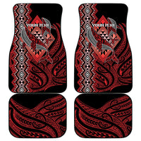 Aotearoa Iwi Ngapuhi Personalised Car Mats NZ Maori Humpback Whale Taniko Motifs