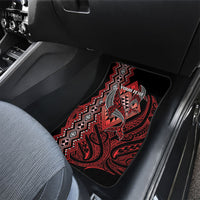 Aotearoa Iwi Ngapuhi Personalised Car Mats NZ Maori Humpback Whale Taniko Motifs