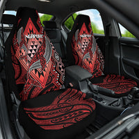 Aotearoa Iwi Ngapuhi Car Seat Cover NZ Maori Humpback Whale Taniko Motifs