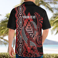 Aotearoa Iwi Ngapuhi Personalised Hawaiian Shirt NZ Maori Humpback Whale Taniko Motifs
