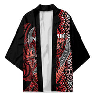 Aotearoa Iwi Ngapuhi Personalised Kimono NZ Maori Humpback Whale Taniko Motifs