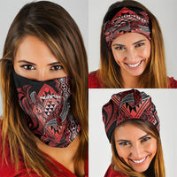 Aotearoa Iwi Ngapuhi Neck Gaiter NZ Maori Humpback Whale Taniko Motifs