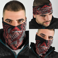 Aotearoa Iwi Ngapuhi Neck Gaiter NZ Maori Humpback Whale Taniko Motifs