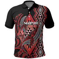 Aotearoa Iwi Ngapuhi Personalised Polo Shirt NZ Maori Humpback Whale Taniko Motifs