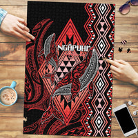Aotearoa Iwi Ngapuhi Puzzle NZ Maori Humpback Whale Taniko Motifs
