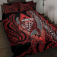 Aotearoa Iwi Ngapuhi Quilt Bed Set NZ Maori Humpback Whale Taniko Motifs