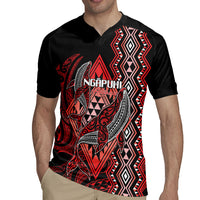 Aotearoa Iwi Ngapuhi Personalised Rugby Jersey NZ Maori Humpback Whale Taniko Motifs