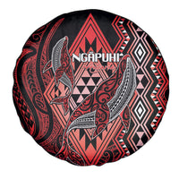 Aotearoa Iwi Ngapuhi Spare Tire Cover NZ Maori Humpback Whale Taniko Motifs