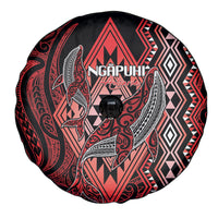 Aotearoa Iwi Ngapuhi Spare Tire Cover NZ Maori Humpback Whale Taniko Motifs