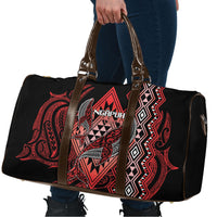 Aotearoa Iwi Ngapuhi Travel Bag NZ Maori Humpback Whale Taniko Motifs