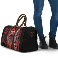 Aotearoa Iwi Ngapuhi Travel Bag NZ Maori Humpback Whale Taniko Motifs