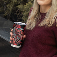 Aotearoa Iwi Ngapuhi Personalised Tumbler Cup NZ Maori Humpback Whale Taniko Motifs