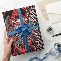 Aotearoa Iwi Ngapuhi Wrapping Paper NZ Maori Humpback Whale Taniko Motifs