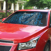 Aotearoa Iwi Ngati Porou Auto Sun Shade NZ Maori Humpback Whale Taniko Motifs