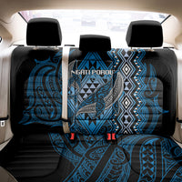 Aotearoa Iwi Ngati Porou Back Car Seat Cover NZ Maori Humpback Whale Taniko Motifs