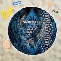 Aotearoa Iwi Ngati Porou Beach Blanket NZ Maori Humpback Whale Taniko Motifs