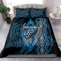 Aotearoa Iwi Ngati Porou Bedding Set NZ Maori Humpback Whale Taniko Motifs