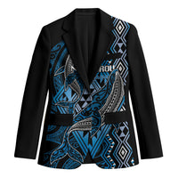 Aotearoa Iwi Ngati Porou Personalised Blazer NZ Maori Humpback Whale Taniko Motifs