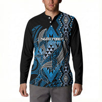 Aotearoa Iwi Ngati Porou Personalised Button Sweatshirt NZ Maori Humpback Whale Taniko Motifs