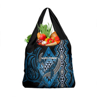 Aotearoa Iwi Ngati Porou Grocery Bag NZ Maori Humpback Whale Taniko Motifs
