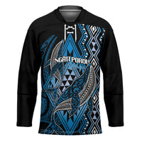 Aotearoa Iwi Ngati Porou Personalised Hockey Jersey NZ Maori Humpback Whale Taniko Motifs