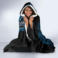 Aotearoa Iwi Ngati Porou Hooded Blanket NZ Maori Humpback Whale Taniko Motifs