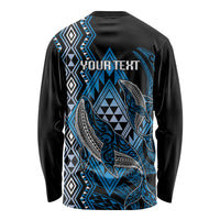 Aotearoa Iwi Ngati Porou Personalised Long Sleeve Shirt NZ Maori Humpback Whale Taniko Motifs