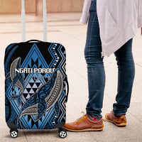 Aotearoa Iwi Ngati Porou Luggage Cover NZ Maori Humpback Whale Taniko Motifs