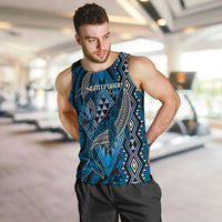 Aotearoa Iwi Ngati Porou Personalised Men Tank Top NZ Maori Humpback Whale Taniko Motifs