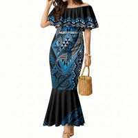 Aotearoa Iwi Ngati Porou Personalised Mermaid Dress NZ Maori Humpback Whale Taniko Motifs