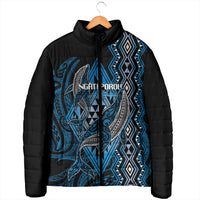 Aotearoa Iwi Ngati Porou Personalised Padded Jacket NZ Maori Humpback Whale Taniko Motifs