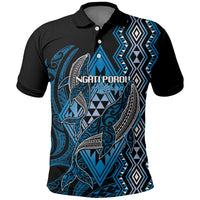 Aotearoa Iwi Ngati Porou Personalised Polo Shirt NZ Maori Humpback Whale Taniko Motifs
