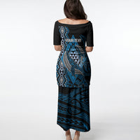 Aotearoa Iwi Ngati Porou Personalised Puletasi NZ Maori Humpback Whale Taniko Motifs