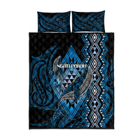 Aotearoa Iwi Ngati Porou Quilt Bed Set NZ Maori Humpback Whale Taniko Motifs