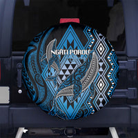 Aotearoa Iwi Ngati Porou Spare Tire Cover NZ Maori Humpback Whale Taniko Motifs