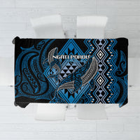 Aotearoa Iwi Ngati Porou Tablecloth NZ Maori Humpback Whale Taniko Motifs