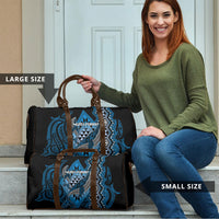 Aotearoa Iwi Ngati Porou Travel Bag NZ Maori Humpback Whale Taniko Motifs
