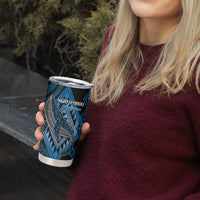 Aotearoa Iwi Ngati Porou Personalised Tumbler Cup NZ Maori Humpback Whale Taniko Motifs