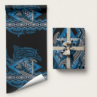 Aotearoa Iwi Ngati Porou Wrapping Paper NZ Maori Humpback Whale Taniko Motifs